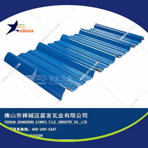 厚度3.0mm蓝色900型PVC塑胶瓦 随州工程钢结构厂房防腐隔热塑料瓦 pvc多层防腐瓦生产网上销售